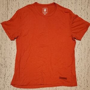 G-Star Raw Orange Rush Regular Patch Logo Crewneck T-Shirt